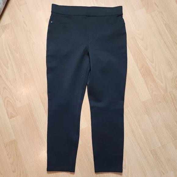 SPANX The Perfect Black Ponte Ankle Pant Pull-On Slimming Size XL 20202R